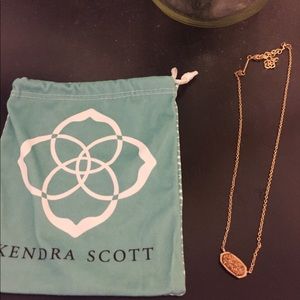 Rose Gold Drusy Elisa Pendant Kendra Scott